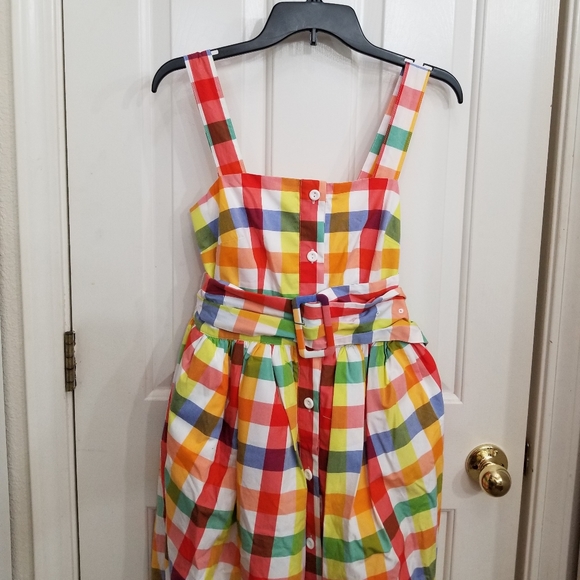 Rare Christopher John Rogers plaid dress - Picture 3 of 11